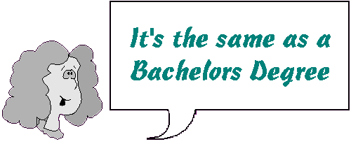 It's the Same as a Bachelors Degree